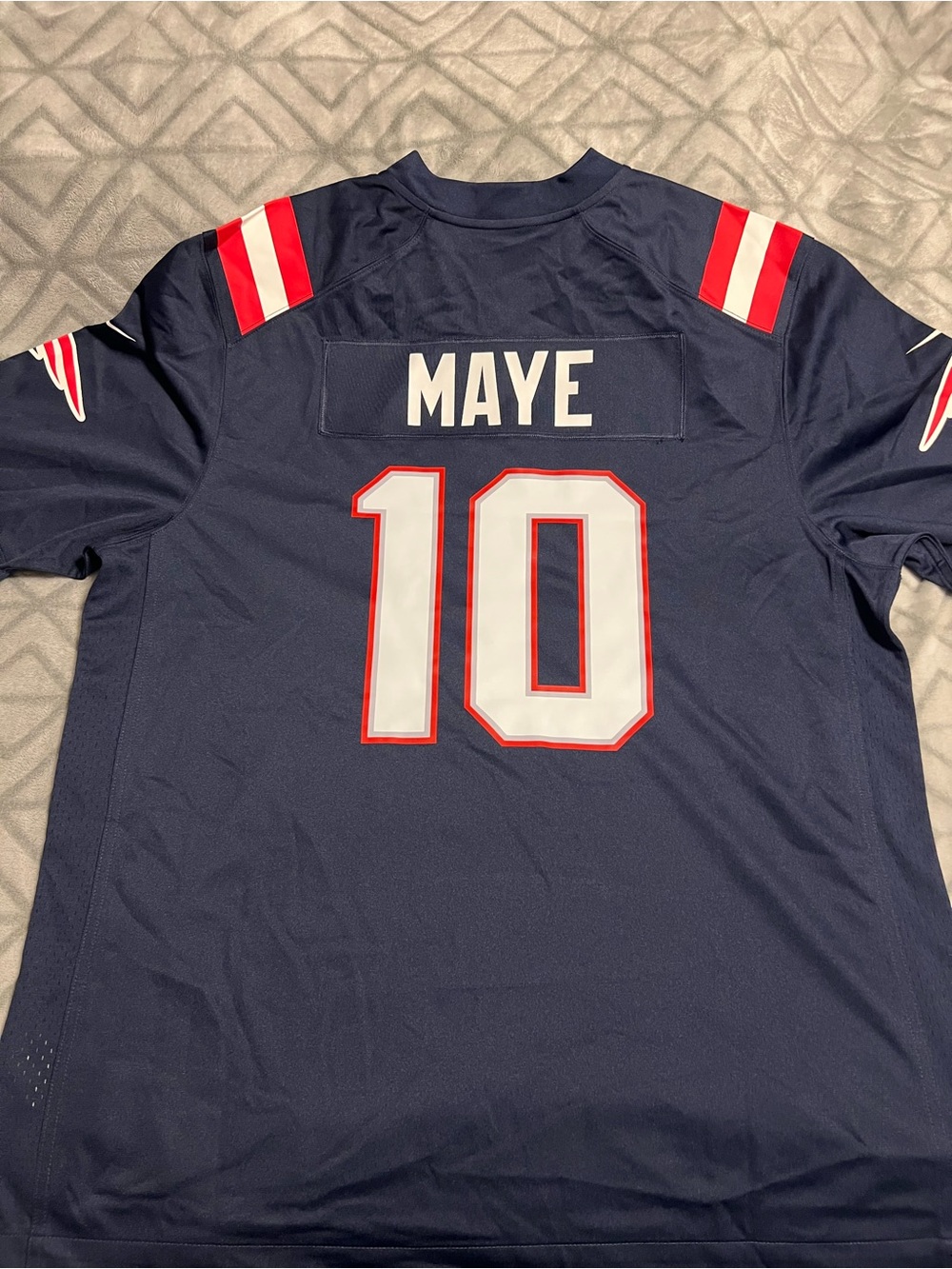 Nike Patriots Drake Maye #10 Game Jersey Men’s XL